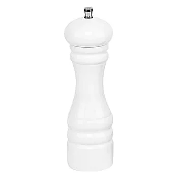 Salz-/Pfeffermühle aus Holz, 18 cm, weiß