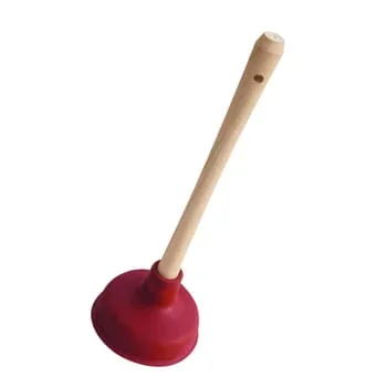 Sanitärkolben mit Holzgriff