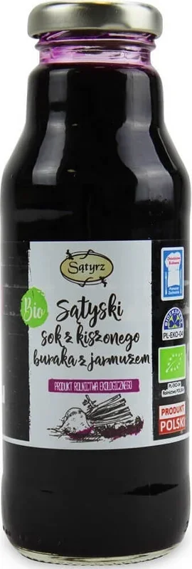 Sątyski eingelegter Rote-Bete-Saft mit Grünkohl BIO 300 ml – SĄTYRZ