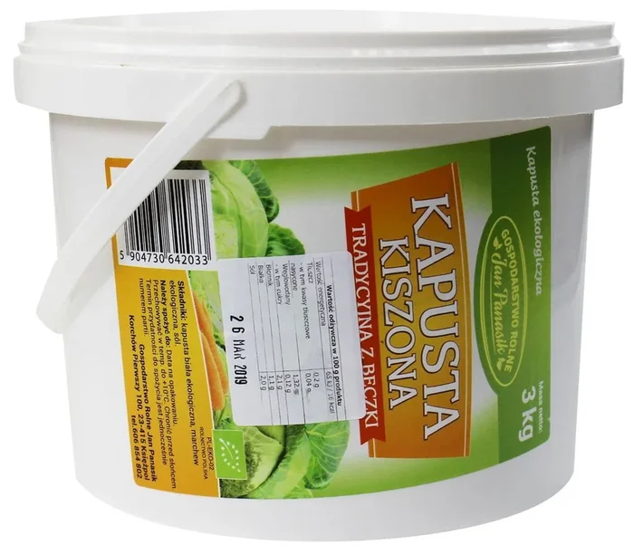 Sauerkraut BIO 3 kg (Eimer) – JAN PANASIK
