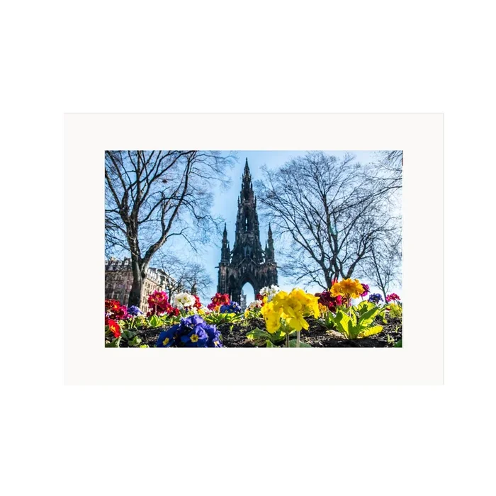 Scott Monument Edinburgh Spring Print