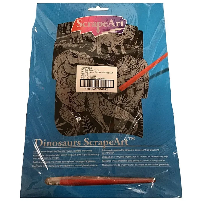 Scrape Art Dinosaurs – Case of 12