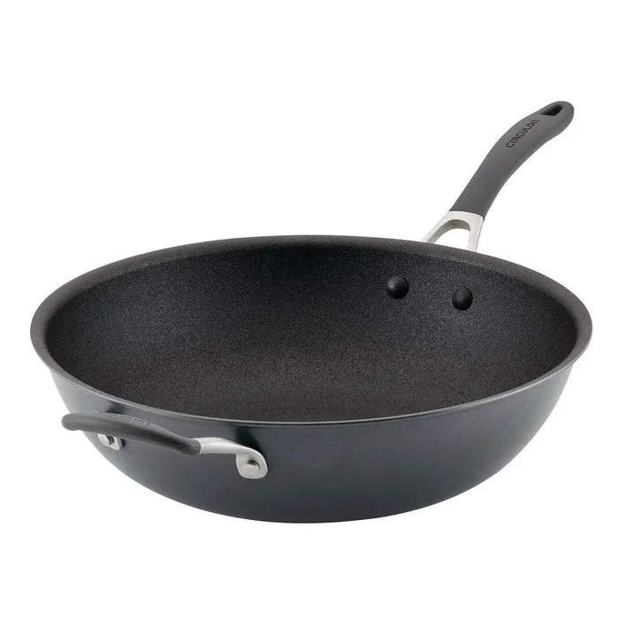 ScratchDefense Extreme Non-Stick Wok & Helper Handle – 34cm