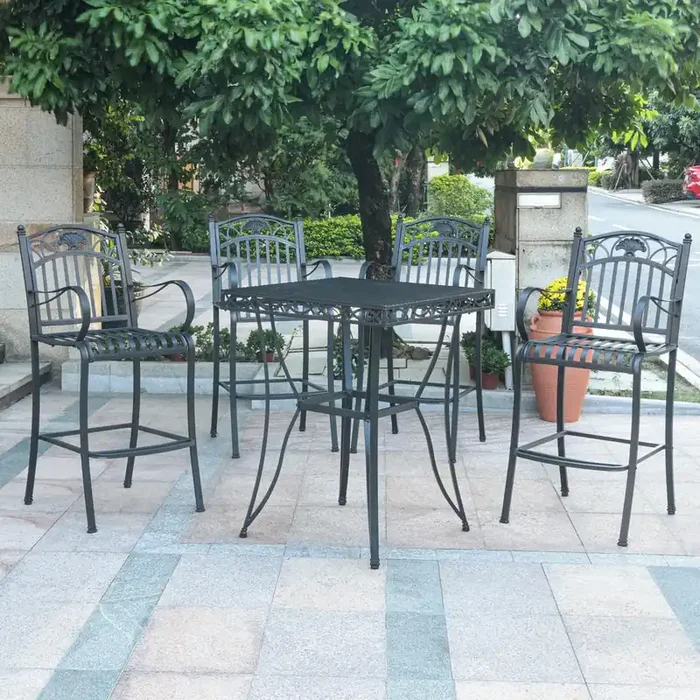 Segovia Iron Bar Bistro Set of Five