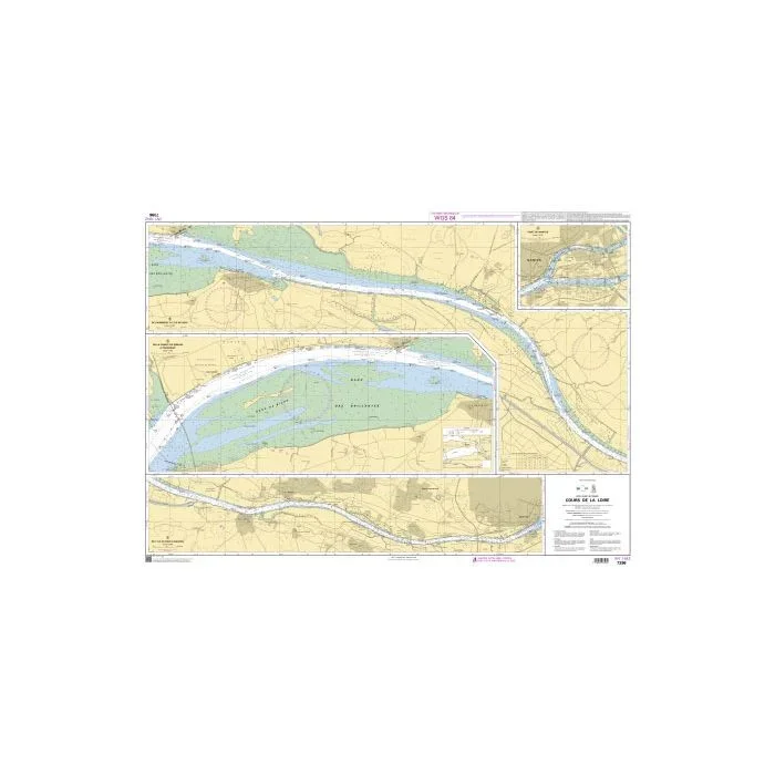 SHOM Chart 7396L – Cours de la Loire – Leisure A4 size