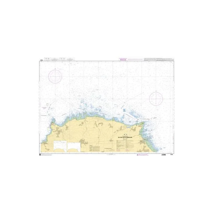 SHOM Chart 7444L – Du Cap Lévi à Barfleur – Leisure A4 size