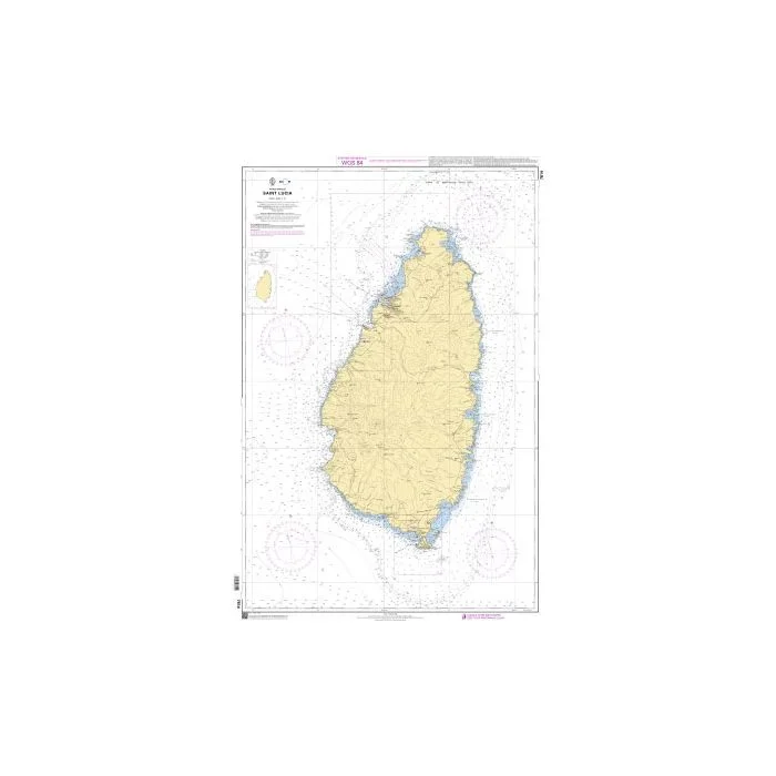SHOM Chart 7614 – Saint Lucia