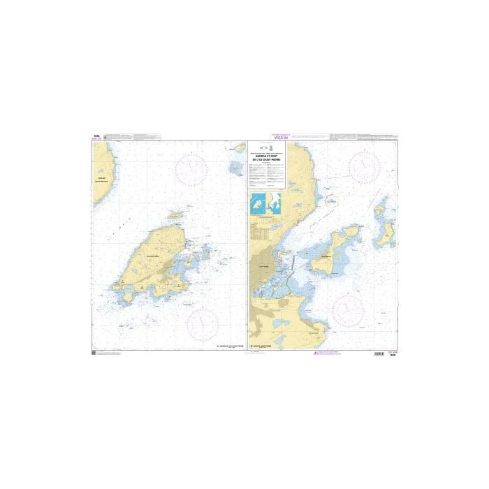 SHOM Chart 7639 – Abords et port de l’Ile Saint-Pierre