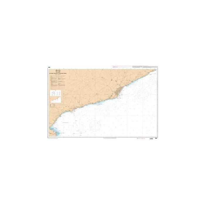 SHOM Chart 7664L – De Cabo Tortosa à Cabo de Tossa – Leisure A4 size