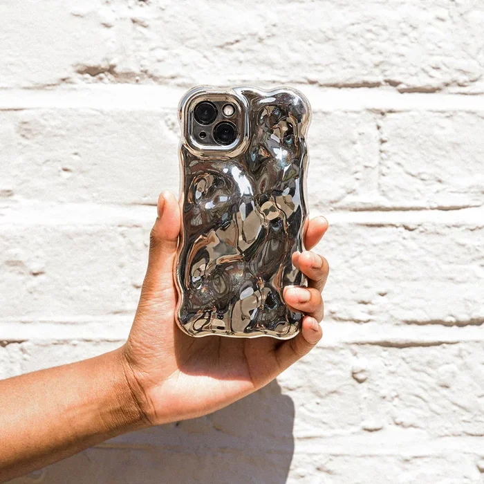 Silver Bubble Phone Case