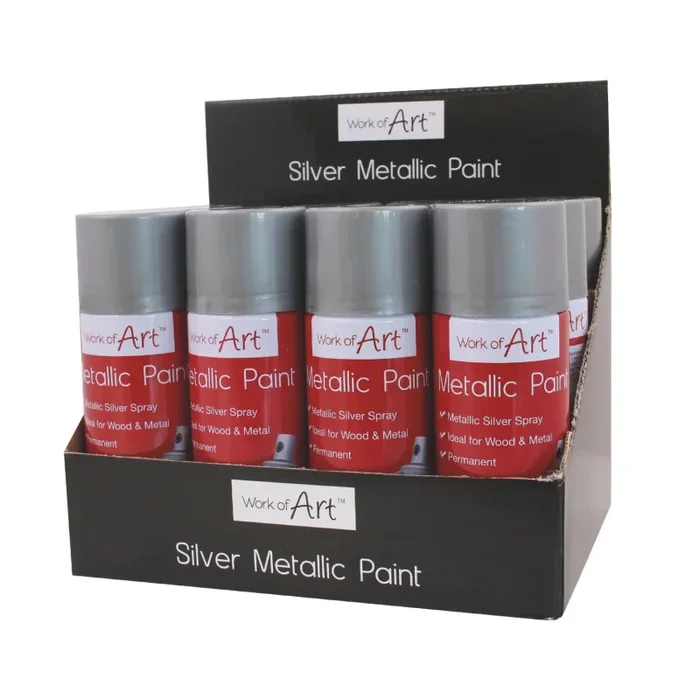 Silver Lacquer Spray – Case of 12