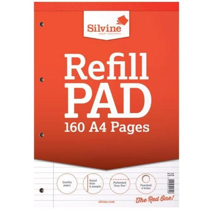 Silvine A4 Refill Pad – Case of 6