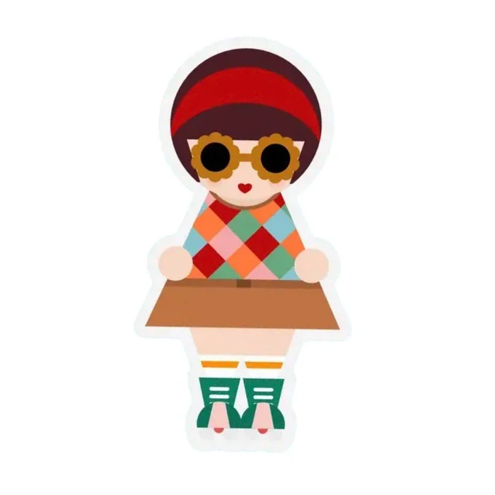 Skater Girl Vinyl Sticker