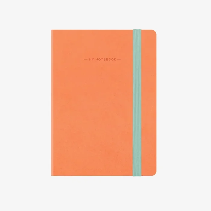 Small Squared Salmon Notebook