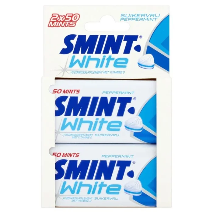 Smint White peppermint suikervrij 2-pack