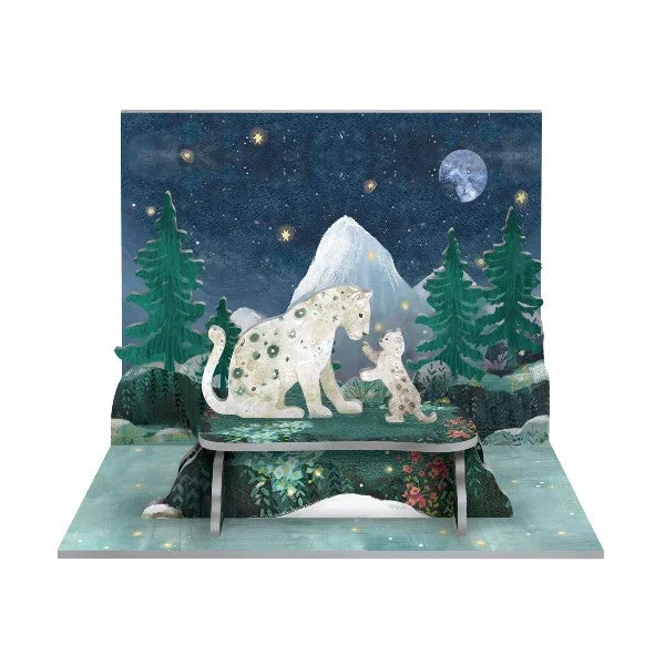 Snow Leopards Pop & Slot Decoration
