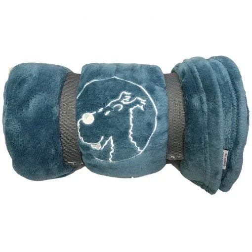 Snowy Blue Throw