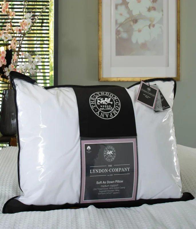 Soft as Down 233 Thread Count 100% Cotton Casing Pillow