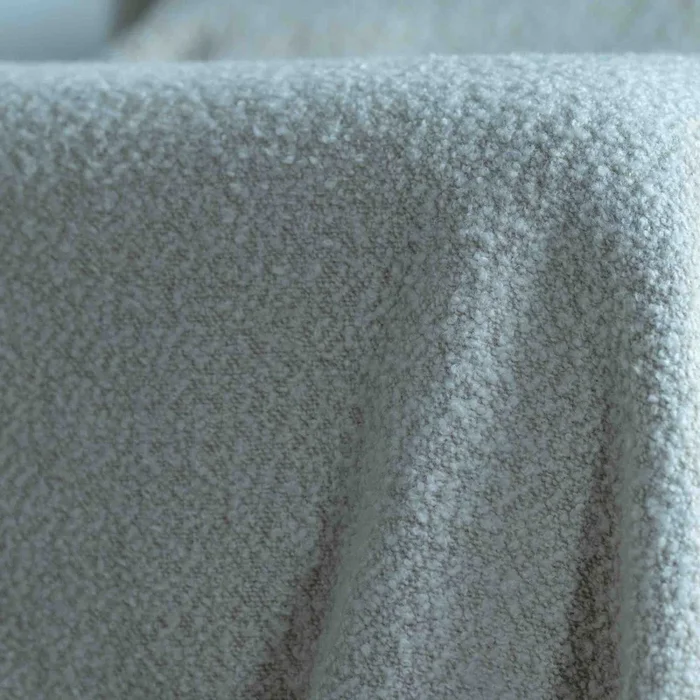 Soft cream Boucle Large Pure Wool Blanket