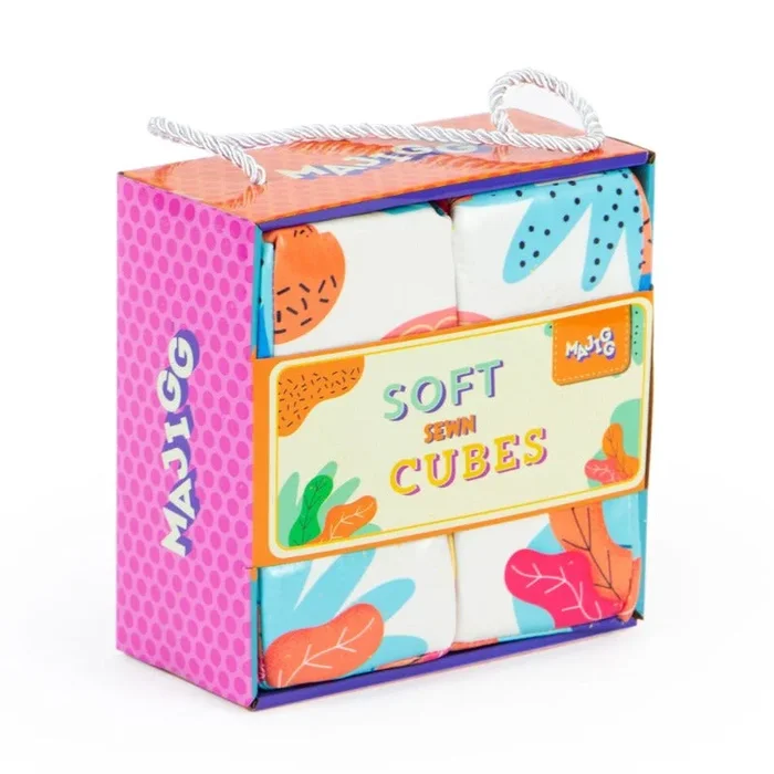 Soft Sewn Cubes Set 10cm