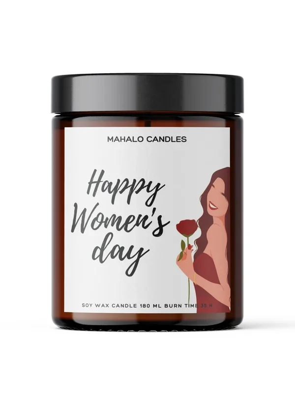 Sojakerze FRAUENTAG 180ml Handgefertigte MahaloCandles