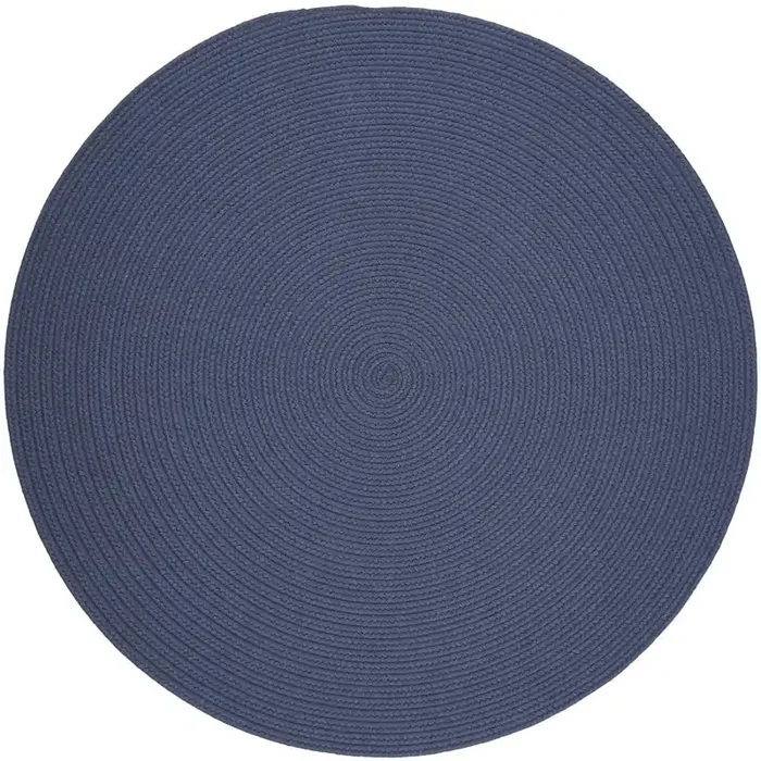 Solid Sailor Blue Wool 4‘ Round