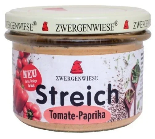 Sonnenblumenpaste mit Tomaten und Paprika glutenfrei BIO 180 g – ZWERGENWIESE