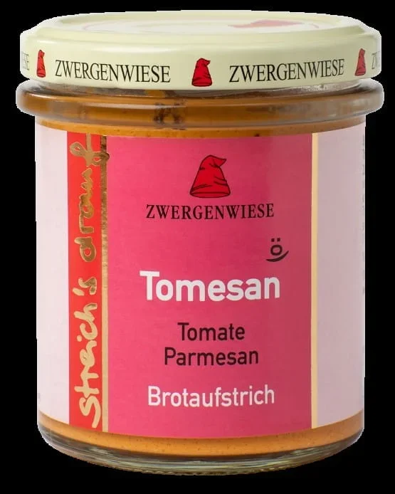 Sonnenblumenpaste mit Tomaten und Parmesan glutenfrei BIO 160 g – ZWERGENWIESE