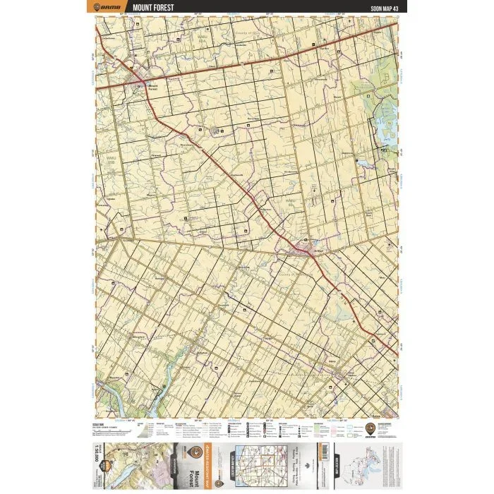 SOON43 Mount Forest – Southern Ontario Topo Map