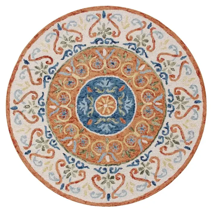 Southwestern Leon Medallion Round Rug