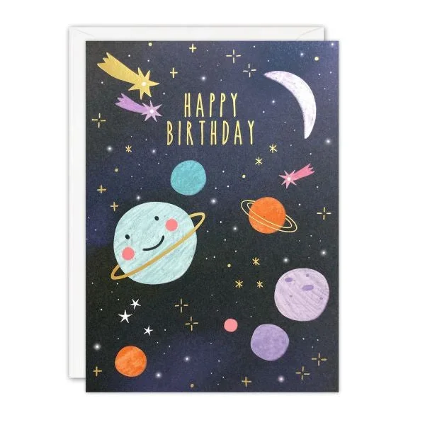 Space Birthday Card