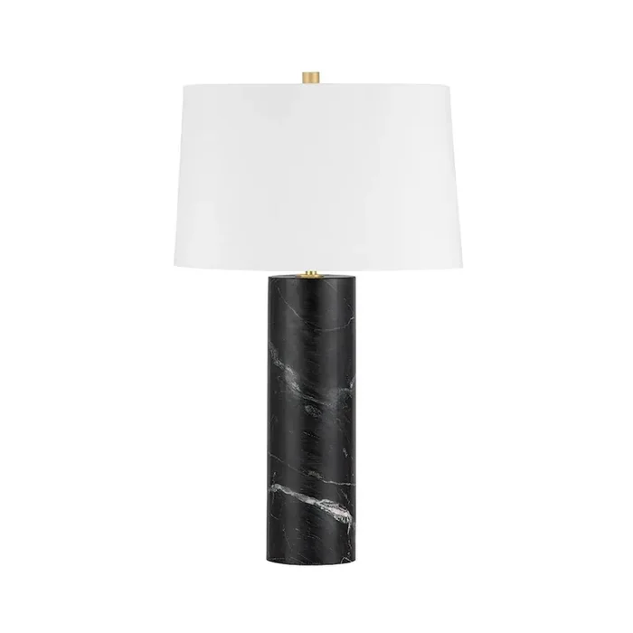 Sprague Table Lamp In Aged Brass Color