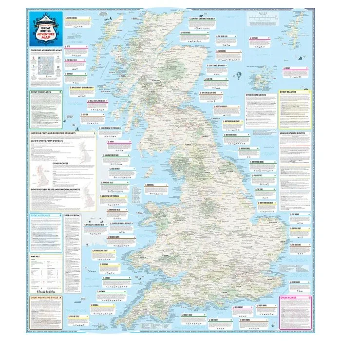 ST&G’s Great British Adventure Wall Map