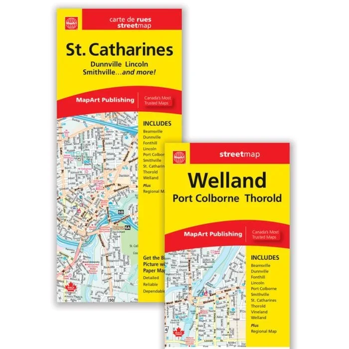 St. Catharines – Welland ON MapArt Street Plan