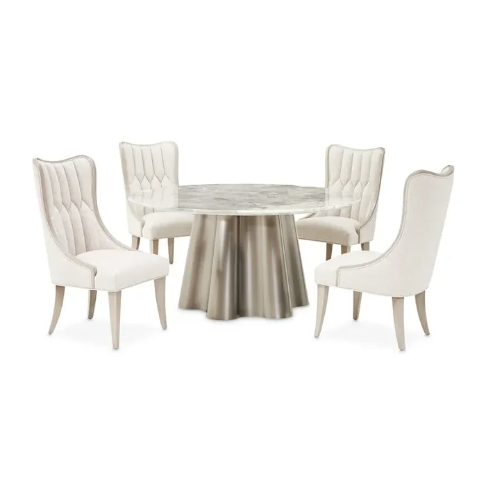 St. Charles Round Dining Table – Dove Gray