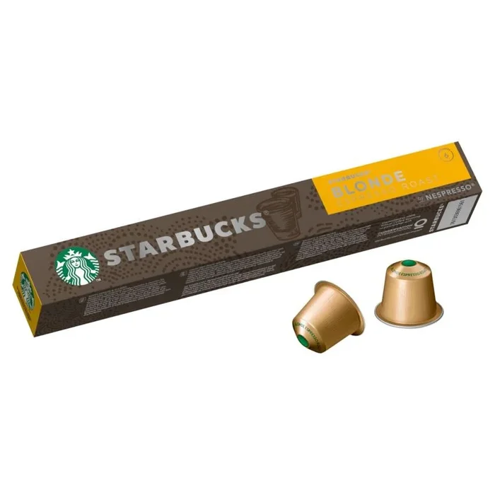 STARBUCKS by Nespresso Blonde Espresso Roast coffee pods 10 Pack – Case of 12