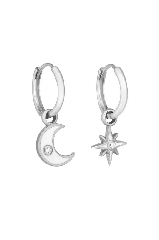 Sterling Silver 925 Celestial Mis Match Earrings