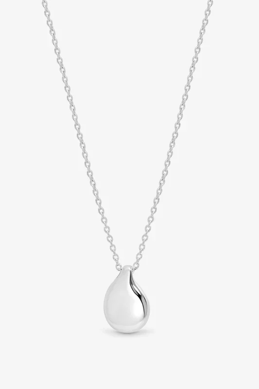 Sterling Silver 925 Polished Large Nugget Thread Through Pendant