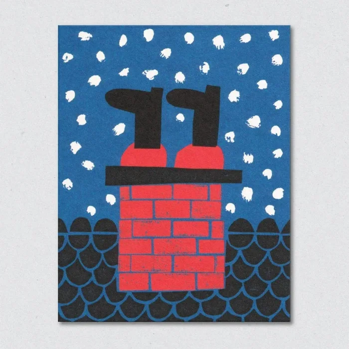 Stuck Santa Card