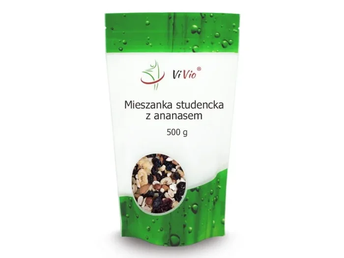 Studentenmischung mit Ananas 500g – VIVIO