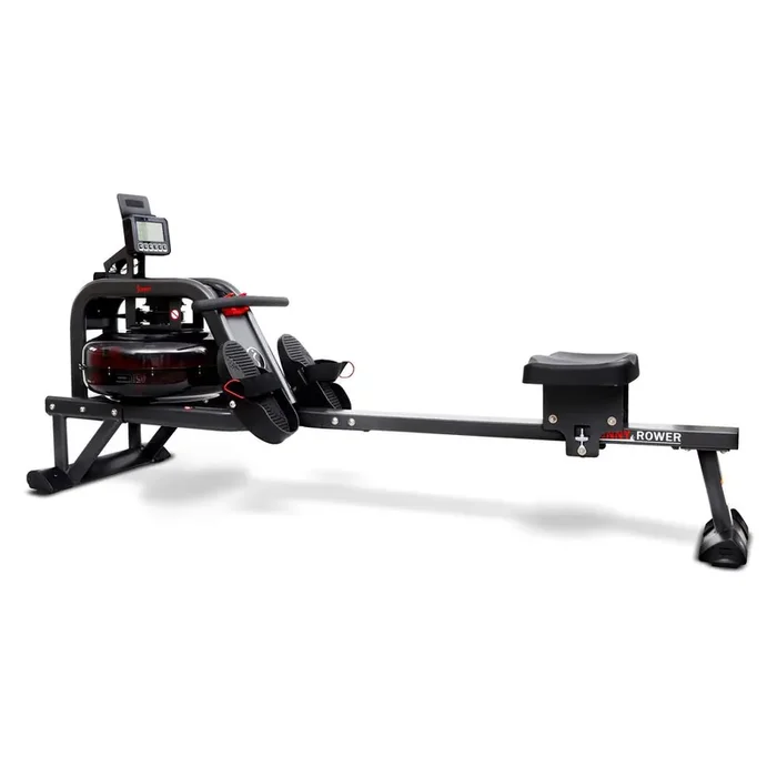 Sunny Health & Fitness Smart Obsidian Surge 500 m Water Rowing Machine – SF-RW5713SMART