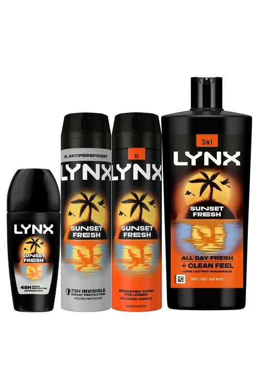 Sunset Fresh Bundle Spray, Antiperspirant, Bodywash & Rollon