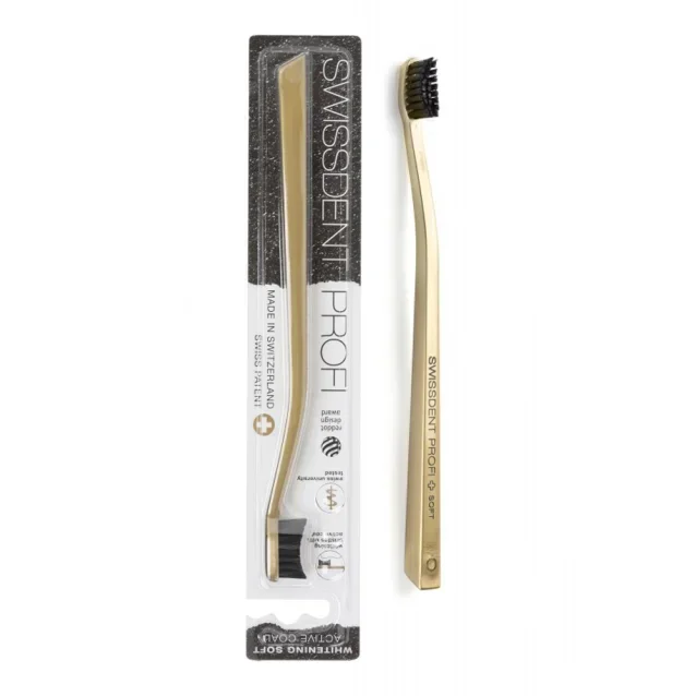 Swissdent Profi Whitening Toothbrush Gold With Active Coal