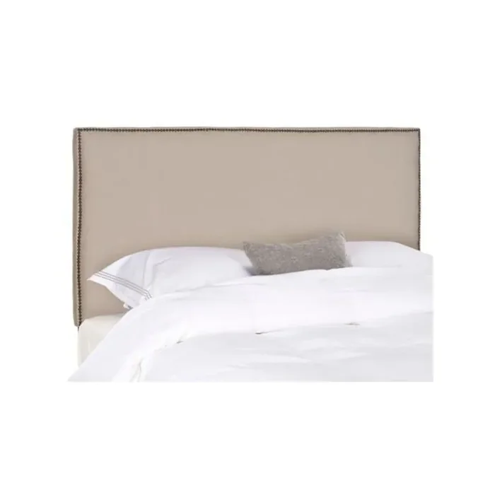 SYDNEY TAUPE HEADBOARD – BRASS NAIL HEAD, MCR4022A