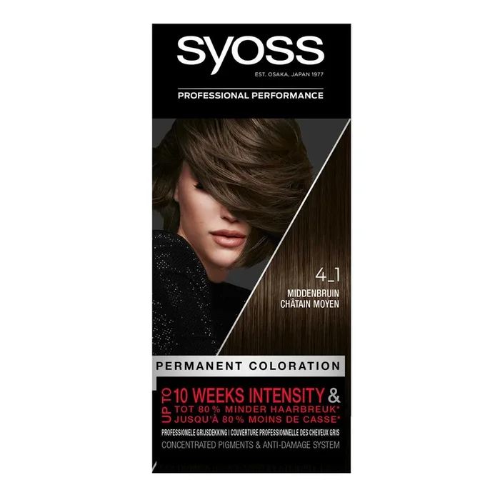 Syoss Coloration 4.1 middle brown hair color