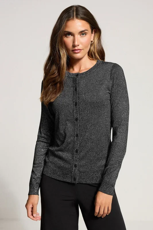 Tall Metallic Cardigan