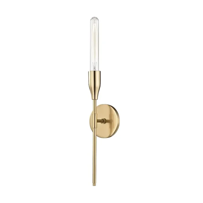 Tara Wall Sconce In Aged Brass Color
