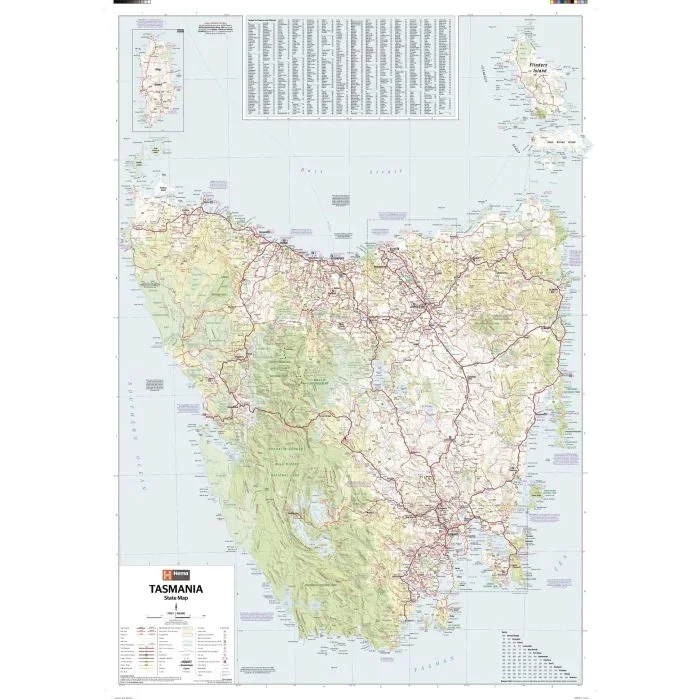 Tasmania State Wall Map