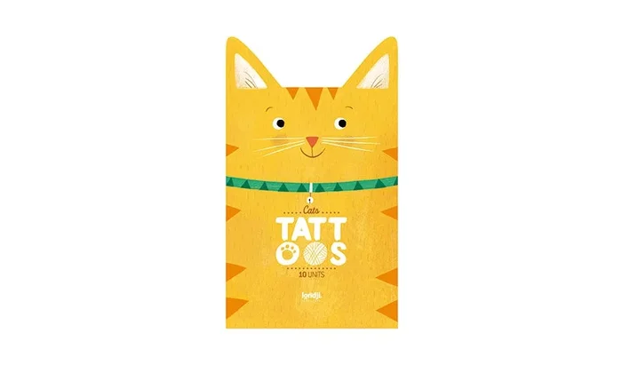 Temporary Tattoos Cats Set of 10