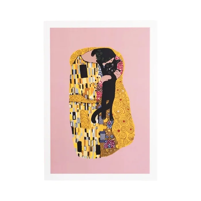 The Cat Kiss Print